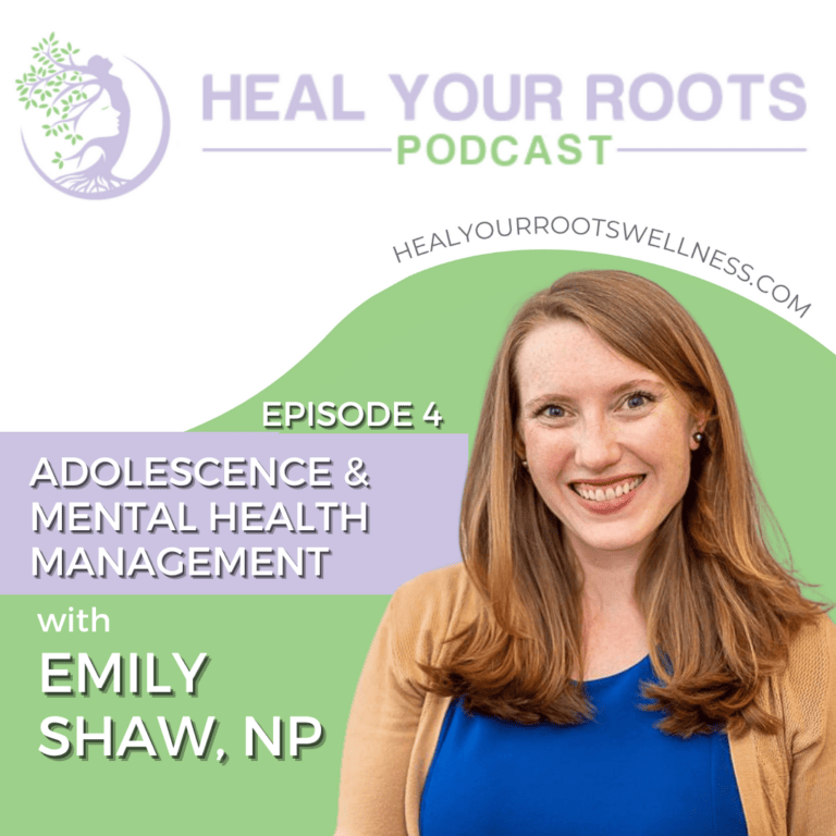 Podcast Cover: Adolescence and Mental Health Management with Emily Shaw NP